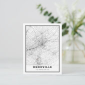 Knoxville Map Feiertagspostkarte (Stehend Vorderseite)