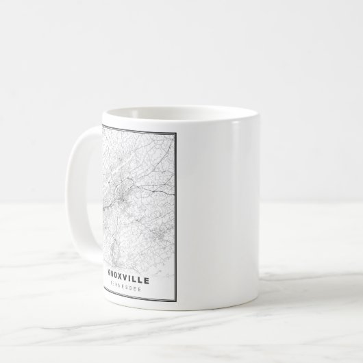 Knoxville Map Kaffeetasse (Vorderseite Links)