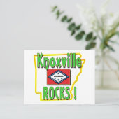Knoxville Rocks ! (Grün) Postkarte (Stehend Vorderseite)