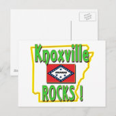 Knoxville Rocks ! (Grün) Postkarte (Vorne/Hinten)