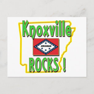 Knoxville Rocks ! (Grün) Postkarte