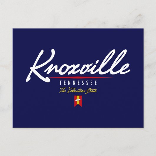Knoxville Script Postkarte (Vorderseite)