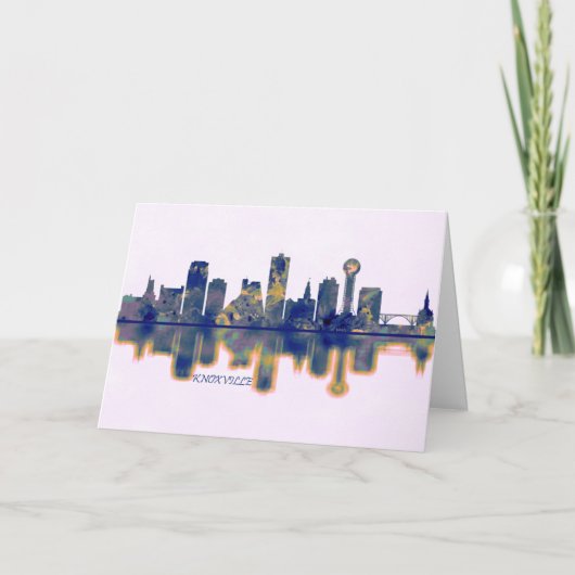 Knoxville Skyline Feiertagskarte (Vorderseite)