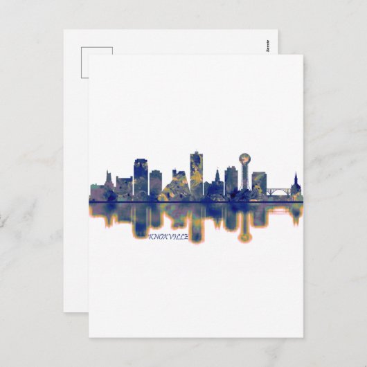 Knoxville Skyline Feiertagspostkarte (Vorne/Hinten)