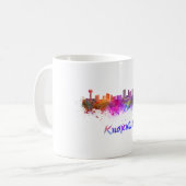 Knoxville skyline im Watercolor Kaffeetasse (Vorderseite Links)