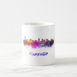 Knoxville skyline im Watercolor Kaffeetasse