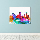 Knoxville Skyline Leinwanddruck (Insitu (Holzboden))