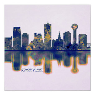 Knoxville Skyline Poster