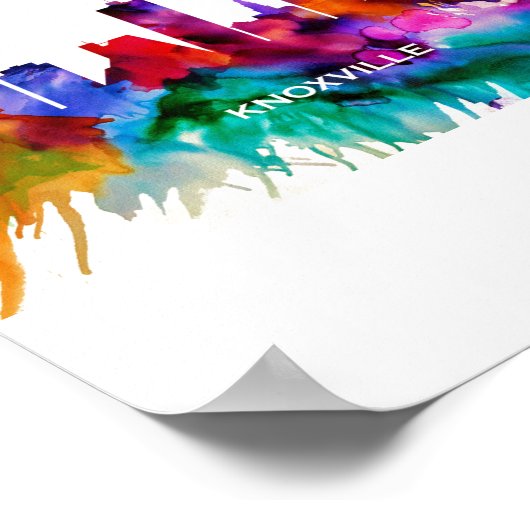 Knoxville Skyline Poster (Ecke)