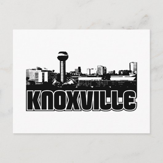 Knoxville Skyline Postkarte (Vorderseite)