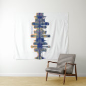 Knoxville Skyline Wandteppich (Beispiel (Horizontal))