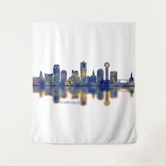 Knoxville Skyline Wandteppich (Vorderseite)