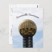 Knoxville Sunsphere Postkarte (Vorne/Hinten)