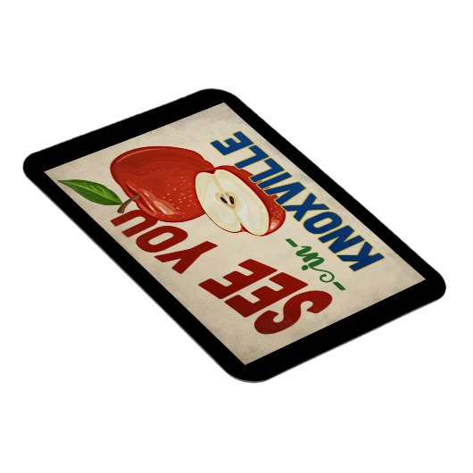Knoxville Tennessee Apple - Vintage Travel Magnet (Rechte Seite)