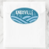 Knoxville Tennessee Außenbereich Ovaler Aufkleber (Tasche)