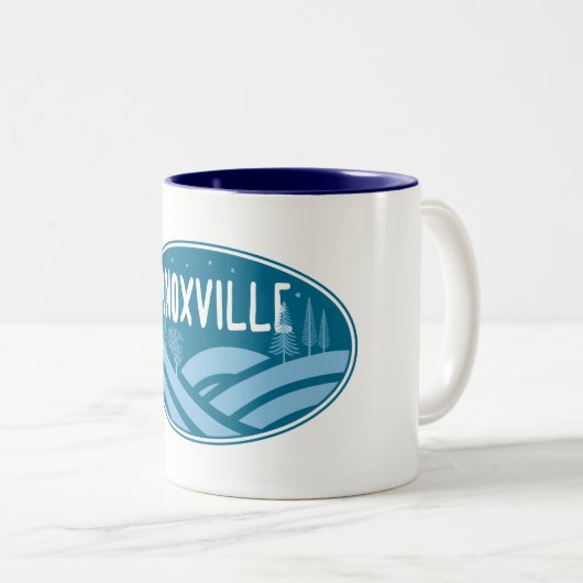 Knoxville Tennessee Außenbereich Zweifarbige Tasse (VorderseiteRechts)