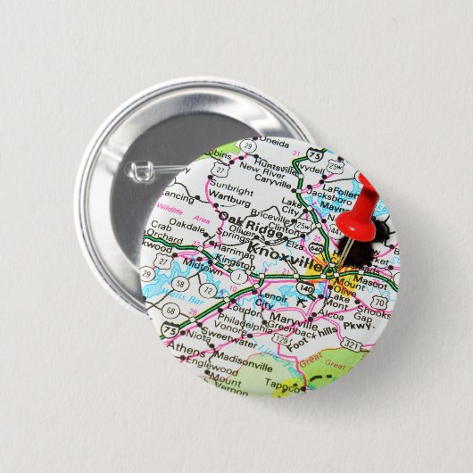 Knoxville, Tennessee Button (Vorne & Hinten)