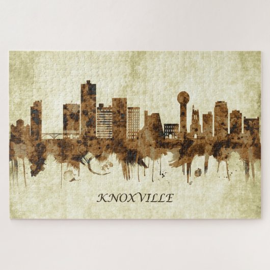 Knoxville Tennessee City Puzzle (Horizontal)