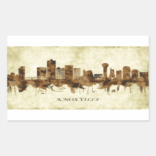 Knoxville Tennessee City Rechteckiger Aufkleber