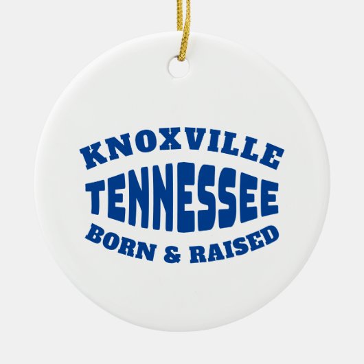 Knoxville Tennessee Geboren und erhöht Keramik Ornament (Vorne)
