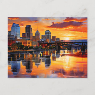 Knoxville, Tennessee Goldene Stunde Postkarte