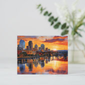 Knoxville, Tennessee Goldene Stunde Postkarte (Stehend Vorderseite)