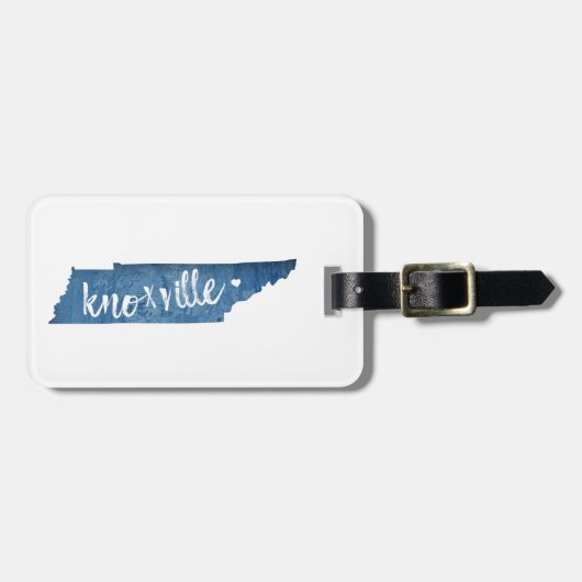 Knoxville, Tennessee, Holzkörner Gepäckanhänger (Vorderseite horizontal)