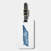 Knoxville, Tennessee, Holzkörner Gepäckanhänger (Vorderseite vertikal)