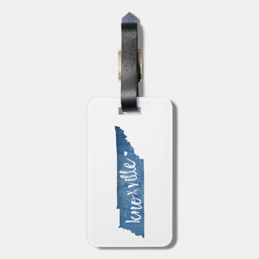 Knoxville, Tennessee, Holzkörner Gepäckanhänger (Rückseite vertikal)