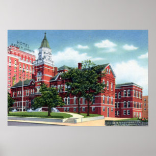 Knoxville Tennessee Knox Landkreis Court House Poster