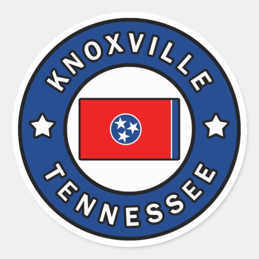 Knoxville Tennessee Runder Aufkleber (Vorderseite)