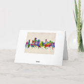 Knoxville Tennessee Skyline Feiertagskarte (Rückseite)