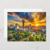 Knoxville, Tennessee, Sonnenuntergang Postkarte (Vorne/Hinten)