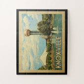 Knoxville Tennessee Vintage Reise Puzzle (Vertikal)