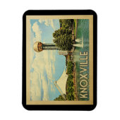 Knoxville Tennessee Vintage Travel Magnet (Vertikal)
