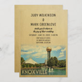 Knoxville Wedding Einladung Tennessee (Vorne/Hinten)