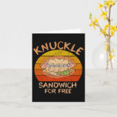 Knuckle Sandwich Boxing - Essen Sie mir die Faust Karte (Gelbe Blume)