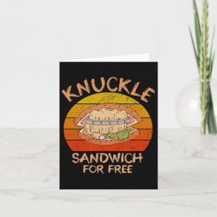 Knuckle Sandwich Boxing - Essen Sie mir die Faust Karte