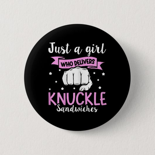 Knuckle Sandwich Zitat für ein Knuckle Sandwich Mä Button (Vorderseite)