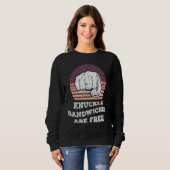 Knuckle Sandwiches sind gratis Vintag Boxer Boxing Sweatshirt (Vorne ganz)