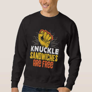 Knuckle Sandwiches sind kostenlose Hotdog Sandwich Sweatshirt