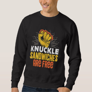 Knuckle Sandwiches sind kostenlose Hotdog Sandwich Sweatshirt