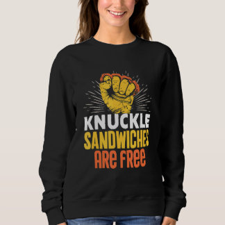 Knuckle Sandwiches sind kostenlose Hotdog Sandwich Sweatshirt