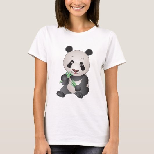 Knuddeliger Panda T-Shirt (Vorderseite)
