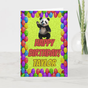 Knuddeliger süßer Panda-Bär Gruß zum Geburtstag Karte
