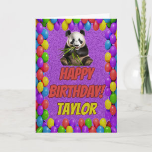Knuddeliger süßer Panda-Bär Gruß zum Geburtstag Karte
