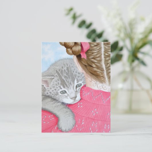 Knuddeln! Postkarte (Stehend Vorderseite)