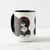 Knuddelnde Neufundländer-Welpen Tasse (Vorderseite Links)