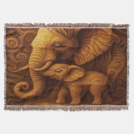 Knuddige Elefanten Decke (Vorderseite)