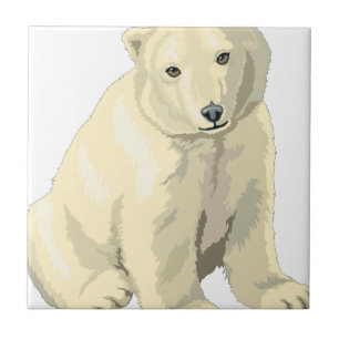 Knuddiger Eisbär Fliese